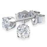 418Gz%2Bwl%2BUL. SL160  1/5ct Round Diamond Stud Earrings in 14k White Gold IJ, I1 I2 Reviews