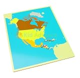 Montessori Puzzle Map of North America