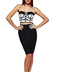 Sexy Nylon/Rayon/Spandex Backless Bandage Dress/Bodycon Dress/Club Dress/Evening Dress/Party Dress 