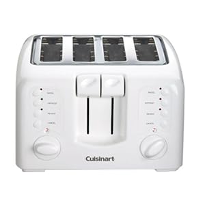 Cuisinart CPT-140 Electronic Cool Touch 4-Slice Toaster, White Cuisinart CPT-140 Electronic Cool Touch 4-Slice Toaster, White