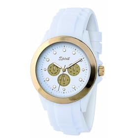 Spirit Ladies White Rubber Strap Watch ASPL36
