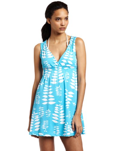 Casual Moments Womens 32" V-neck Print Cover Up