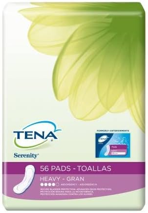 Sca Incont 49403101 Bladder Control Pad Tena Serenity 13 Inch Length Heavy Absorbency Super Absorbent Polymer Female 49400 Box Of 56