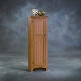Summer Home Storage Pantry Cabinet Carolina Oak Finish