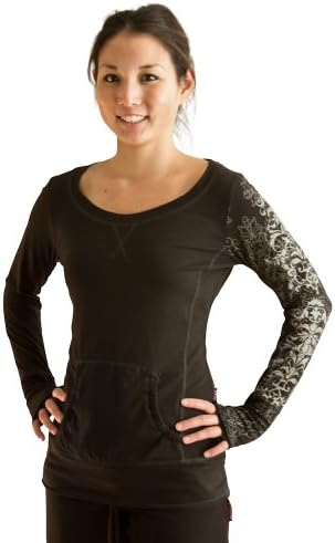 BNatyam Women's Organic Cotton Natya Pullover-Black-Medium