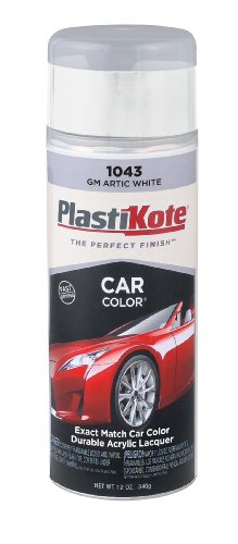 PlastiKote 1043 GM Arctic White Automotive Touch-Up Paint - 11 oz.