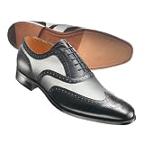Charles Tyrwhitt Black & White Calf Leather Co-Respondent Derby Shoes