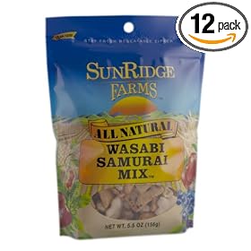 Sunridge Farms Wasabi Samurai Mix, 5.5-Ounce Bags (Pack of 12)