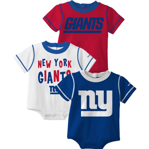 Reebok New York Giants Newborn 3 Pc. Creeper Set 6-9 Months