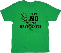 Superman Say No To Kryptonite Green T-shirt Tee