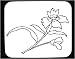 Decorated Mouse Pad with bloom, 