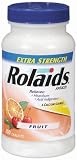 Rolaids Extra Strength Antacid Tablets, Fruit, 100-Count Bottles (Pack of 4)
