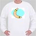 Sweatshirt with australia, boomerang, outback XXX-Large White