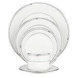Lenox Tesoro Bone China Platinum Banded 5-Piece Place Setting, Service for 1