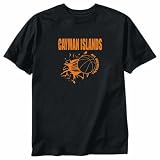 T-Shirt Black  Cayman Islands All Basketball  Country