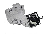 4 X Womens Socks Yoga Socks Fila Made in Italy Size 2.5-5 UK Brand New Grey