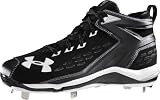 Under Armour UA Yard II 5/8 ST Metal Baseball Cleats - Black/Black 10