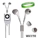 Apple iPod nano 8 GB Silver (5th Generation) NEWEST MODEL iPod Earbuds Headphones for Nano ** WHITE **!!!