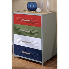 Teen Trends Primary Four drawer Dresser, 31.75x24x19, MULTI by Home Decorators Collection