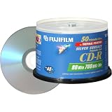 Fujifilm 50PK CD-R 4.7GB 48X SLVR-THERM HUB PRINT SPINDLE ( 25307104 )