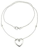 Sterling Silver Bracelet with a Heart Slide 7