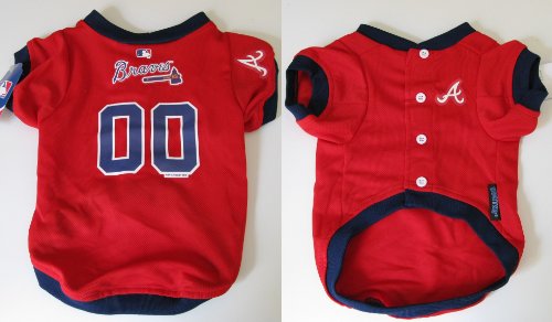 Atlanta Braves Pet Dog Baseball Jersey SMALL