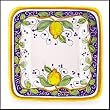 Handmade Alcantara Square Platter From Italy