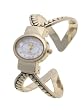 Geneva Platinum Gold Split Cuff Bangle Watch��
