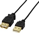 ELECOM ɍUSBP[u 0.3m ubN USB-XE03BK