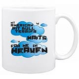New My American Pit Bull Terrier Waits For Me In Heaven Mug Dog