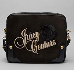 Juicy Couture Flower Velour Laptop Sleeve Black