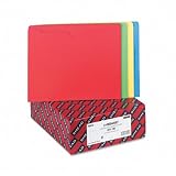 ~:~ SMEAD MANUFACTURING CO. ~:~ File Jackets w/Double-Ply Tab, Ltr, BL/GR/Red/YW, 100/bx