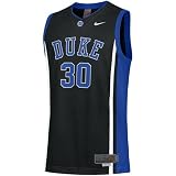 Nike Elite Duke Blue Devils #30 Black Alternate Twilled Basketball Jersey