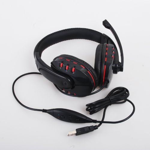 WantMall New Wired Stereo Gamer Headset Headphone Mic Sound for Sony Playstation 3 PS3