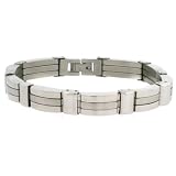 Bracelet Stainless Steel Links Polished 8.5" SALE by Bucasi