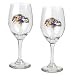 Baltimore Ravens 2-Piece Wine Glass Set  (Primary Logo)