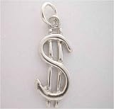 Sterling Silver $ MONEY SIGN $ Charm Cute