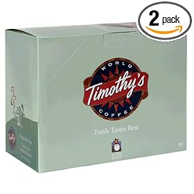 Timothy's World Tea, Peppermint Tea, 24-Count K-Cups For Keurig Brewers (Pack of 2)