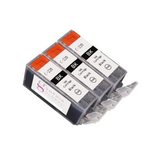 Sophia Global Compatible Ink Cartridge Replacement for Canon PGI-220 (3 Large Black) On Sale