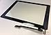Black Touch Screen Glass Digitizer for Ipad 4th Gen Complete Home Flex+adhesive (Complete Pre-installed Home Flex + Adhesive)