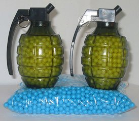 2 Grenade Feeders + 3000 .12g 6mm BB for Airsoft Guns