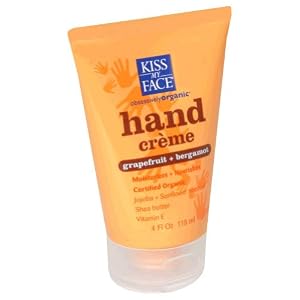 KISS MY FACE Organic Hand Creme Grapefruit Bergamot 1 oz by Kiss My Face