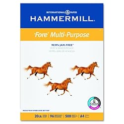 Hammermill Fore MP Copy/Laser/Inkjet Paper, 96 Brightness, 20lb, A4 Size 210mm x 297mm (8-3/10" x 11-7/10"), 500 Sheets (10303-6)