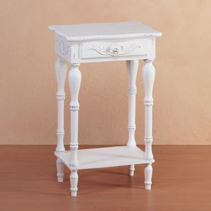 White Wood Nightstands White End/Side Table, Furniture