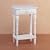 Carved White Side Table