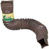 Flex-A-Spout Downspout Extension, Brown