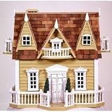 Bird House - Le Chateau (Yellow/Red Cedar) (14.5H x 14W x 10D)