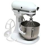 KitchenAid K5AWH FACTORY REFURBISHED mixer 5QT, white.