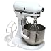 KitchenAid K5AWH FACTORY REFURBISHED mixer 5QT, white.