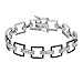 Sterling Silver Black and Clear Cubic Zirconia title=